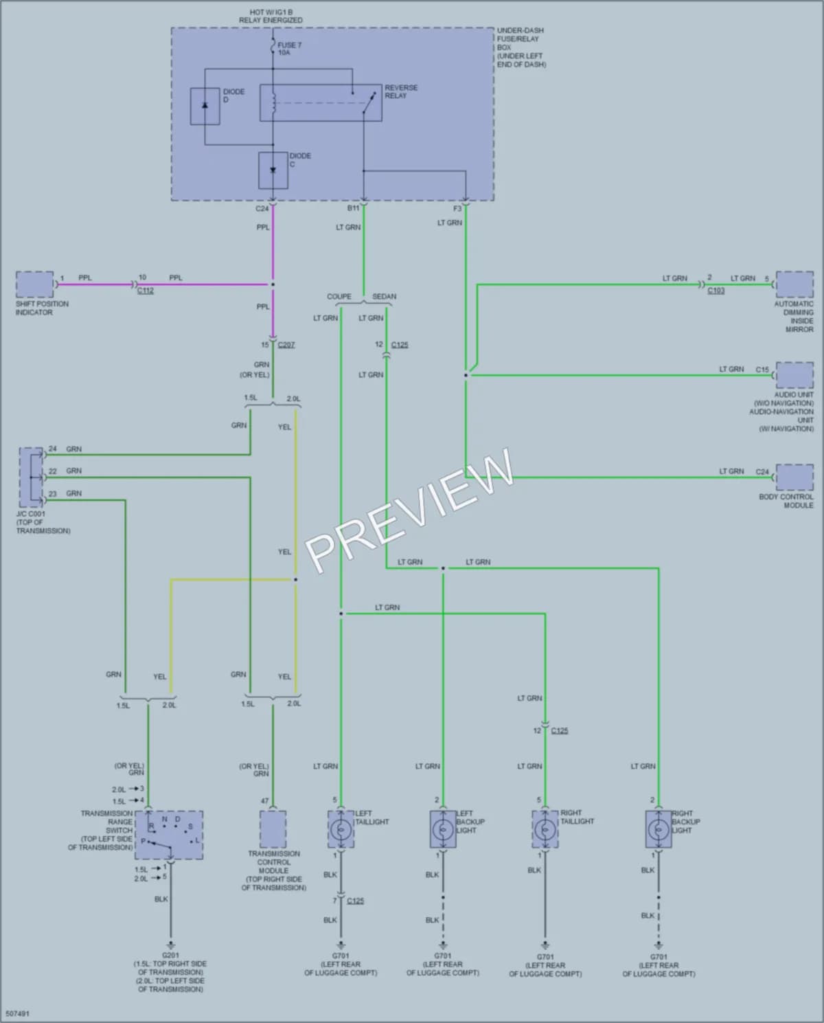 2016 Honda Civic Exterior Lights wiring diagram preview