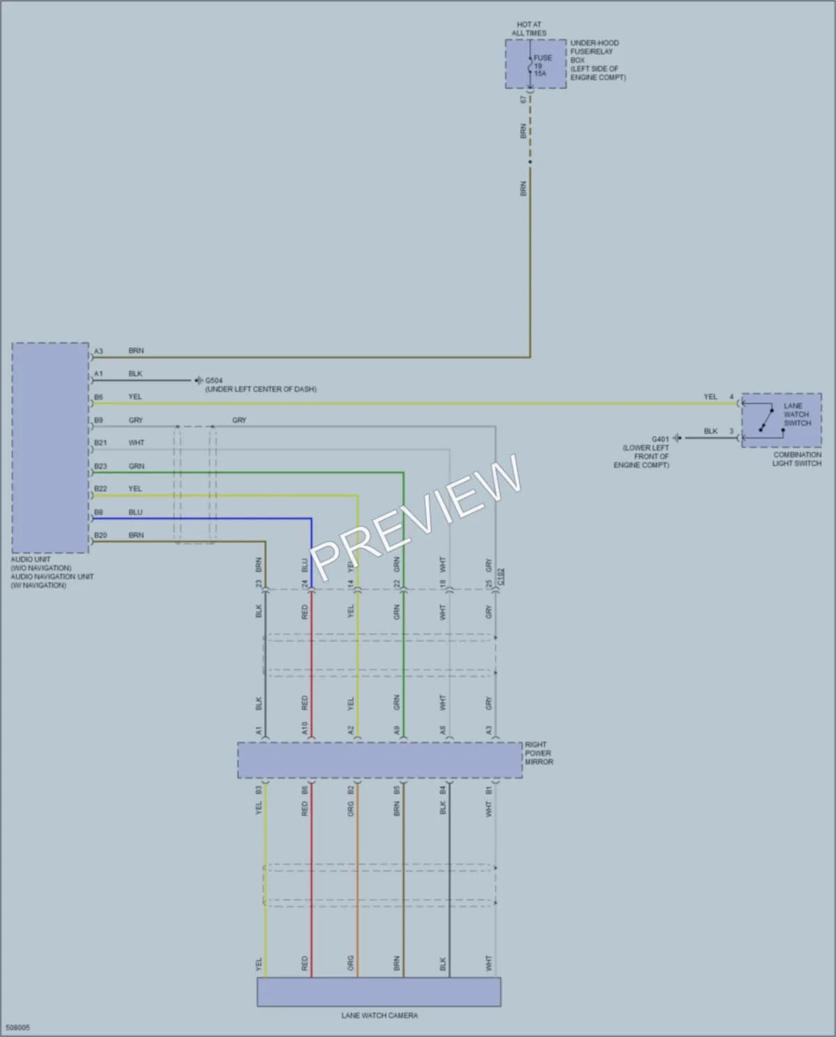 2016 Honda Civic Navigation wiring diagram preview