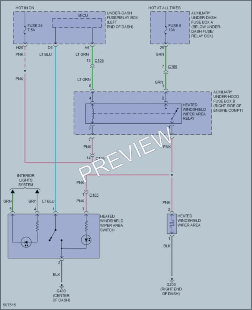 2016 Honda HRV Defoggers wiring diagram preview