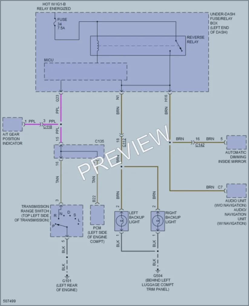2016 Honda HRV Exterior Lights wiring diagram preview