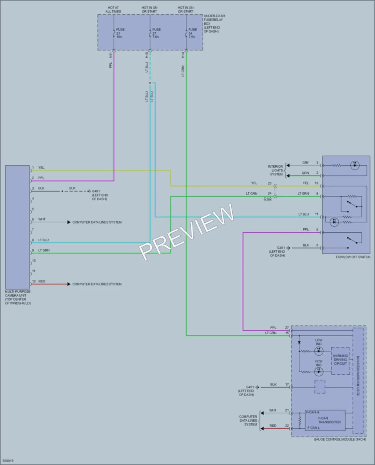 2016 Honda HRV Navigation wiring diagram preview