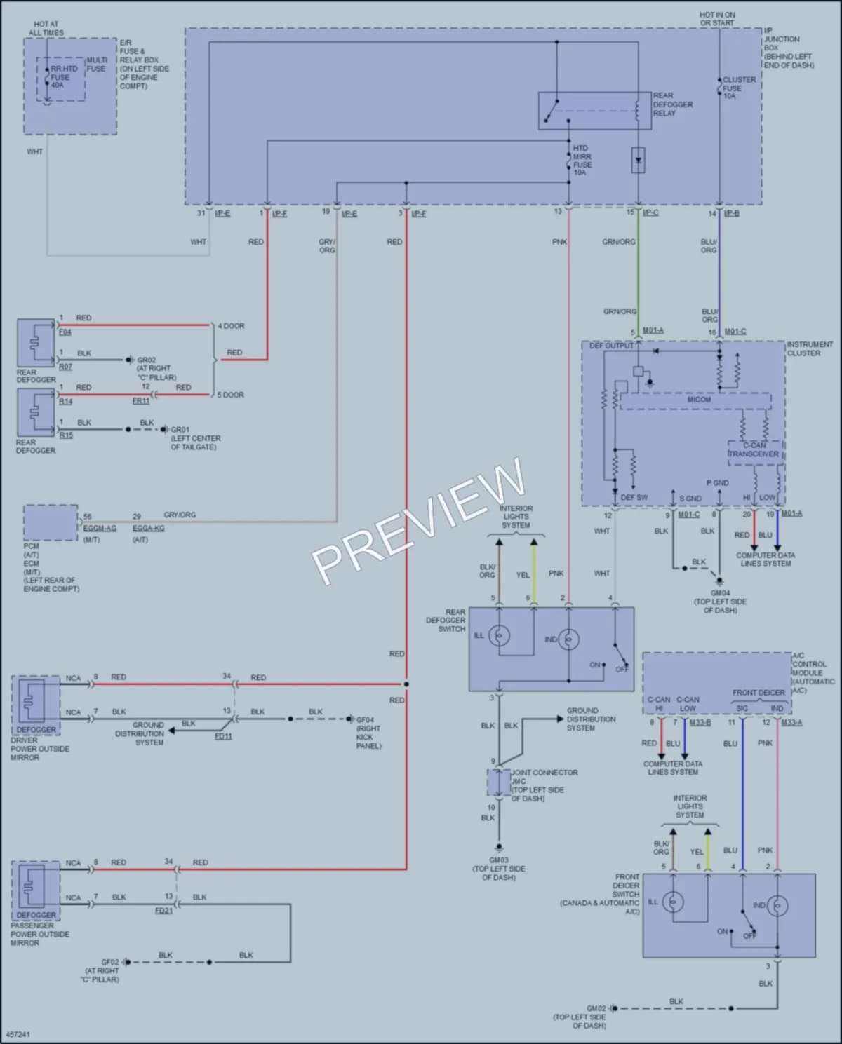 2016 Hyundai Accent Defoggers wiring diagram preview