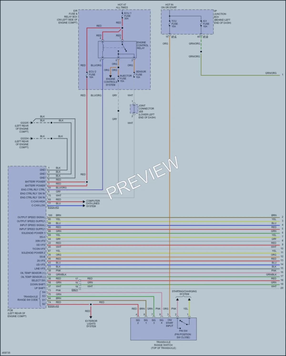 2016 Hyundai Accent Transmission wiring diagram preview