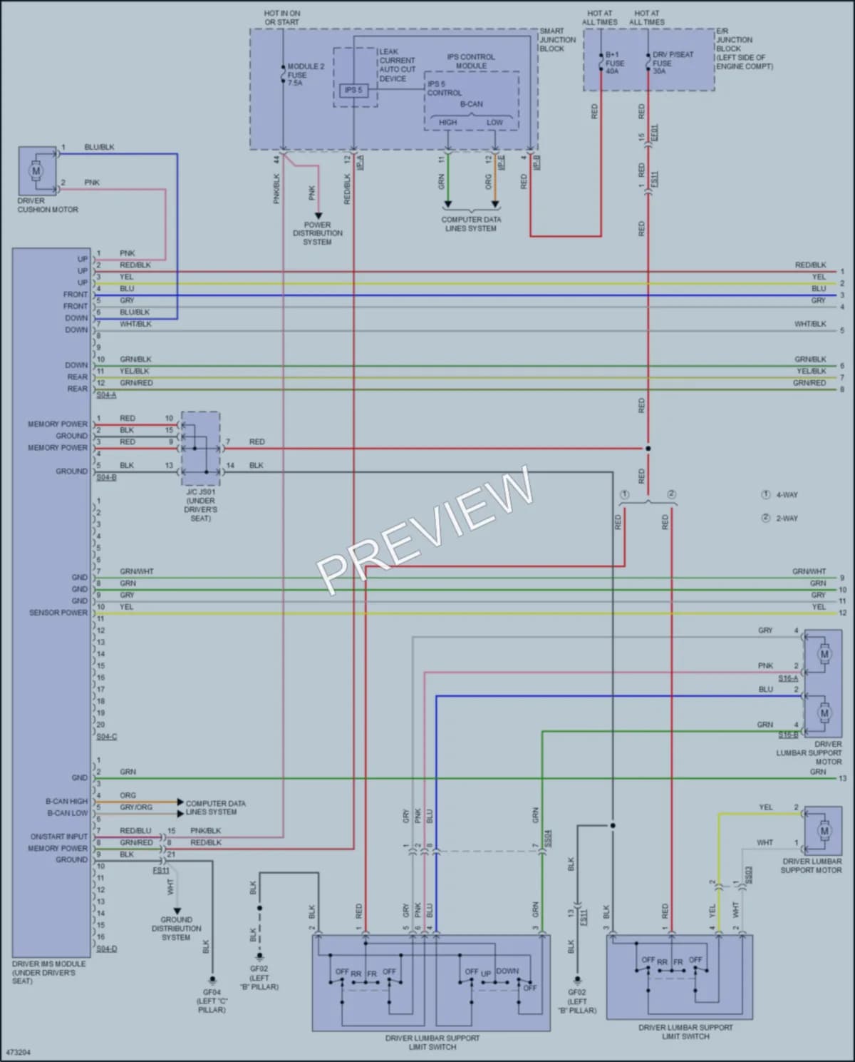 2016 Hyundai Azera Memory Systems wiring diagram preview