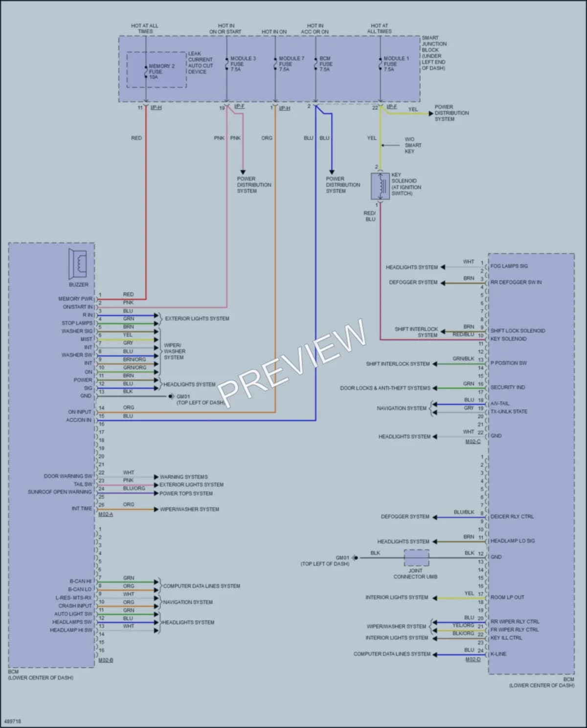 2016 Hyundai ElantraGT Body Control Modules wiring diagram preview