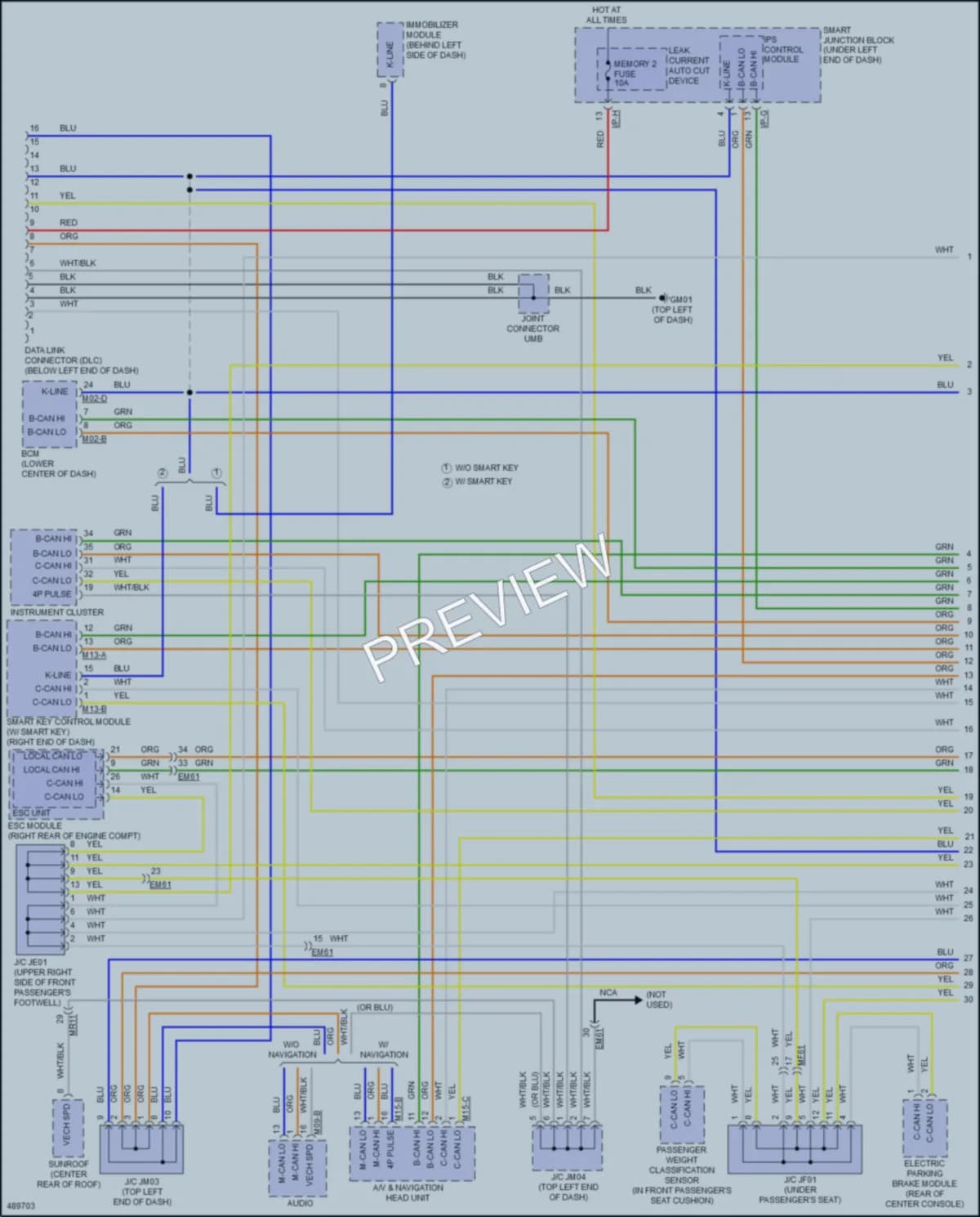 2016 Hyundai ElantraGT Computer Data Lines wiring diagram preview