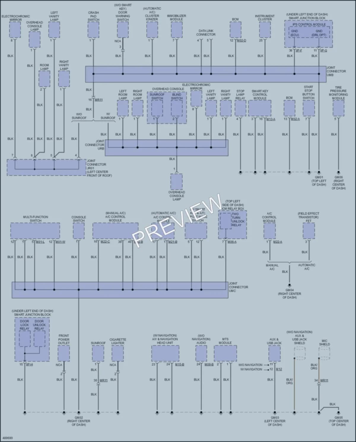 2016 Hyundai ElantraGT Ground Distribution wiring diagram preview