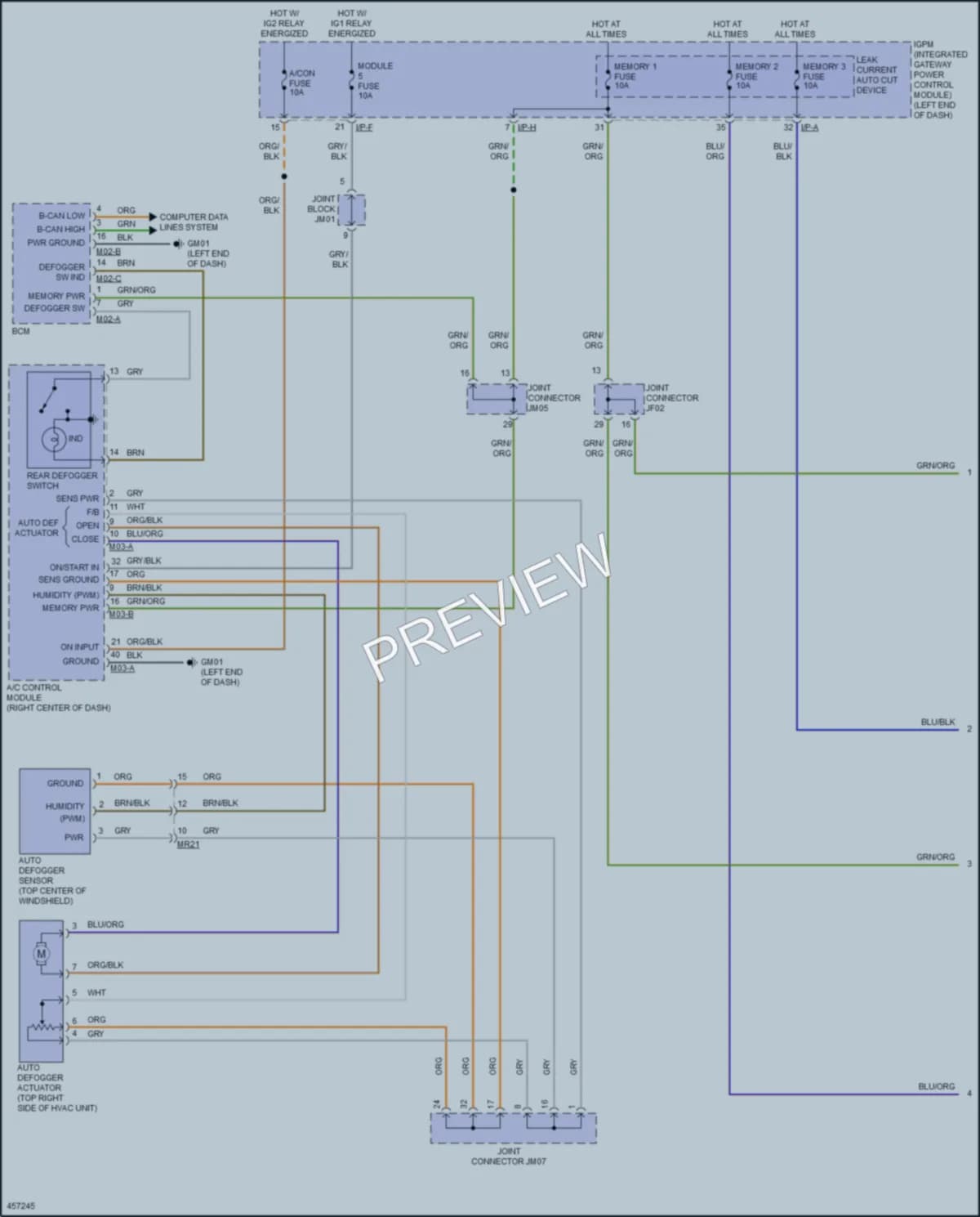 2016 Hyundai Genesis Defoggers wiring diagram preview