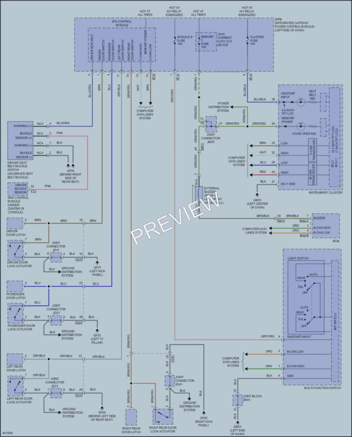 2016 Hyundai Genesis Warning Systems wiring diagram preview
