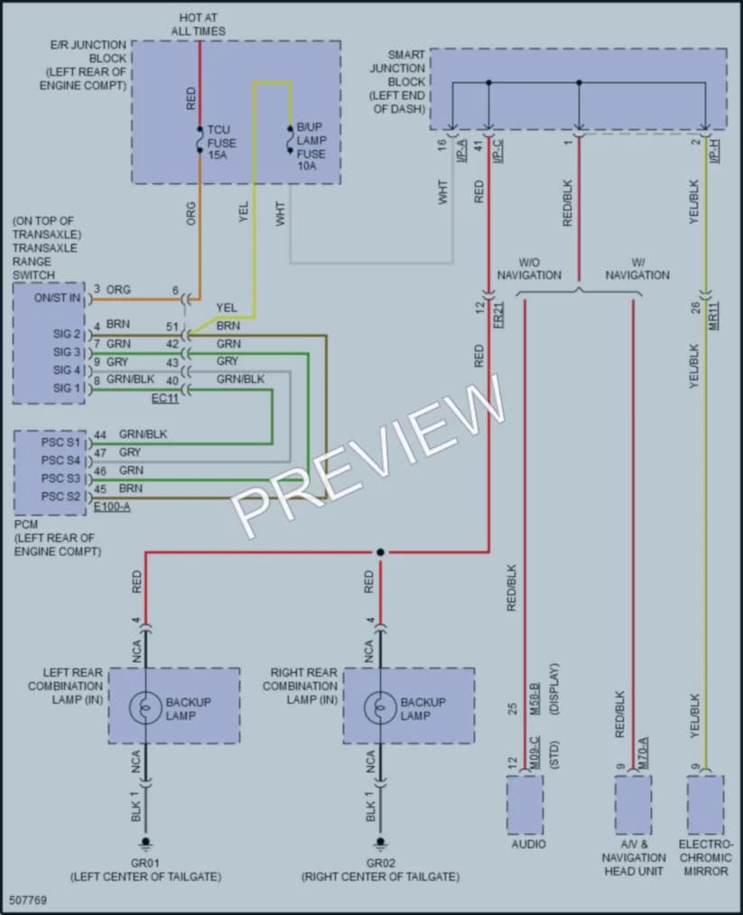 2016 Hyundai SantaFe Exterior Lights wiring diagram preview