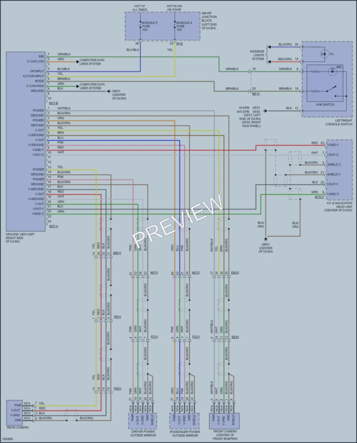 2016 Hyundai SantaFe Navigation wiring diagram preview