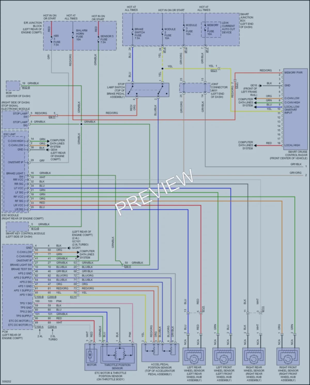 2016 Hyundai SantaFeSport Cruise Control wiring diagram preview