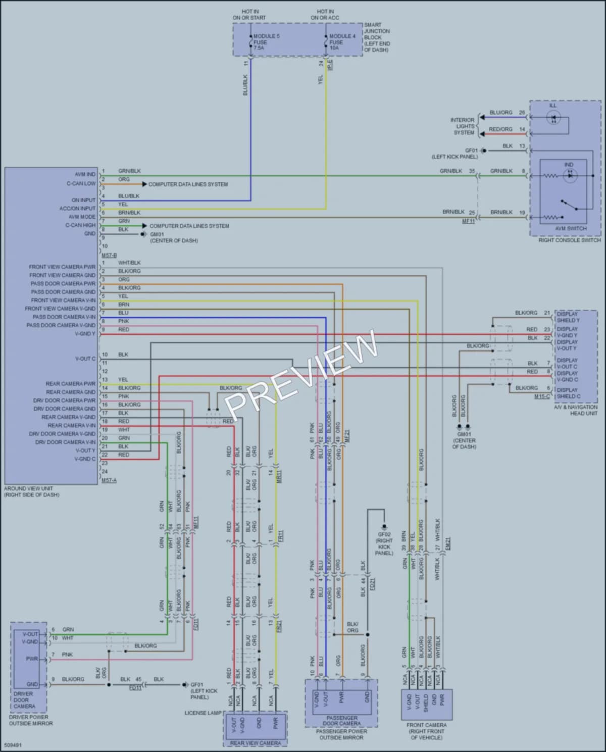 2016 Hyundai SantaFeSport Navigation wiring diagram preview