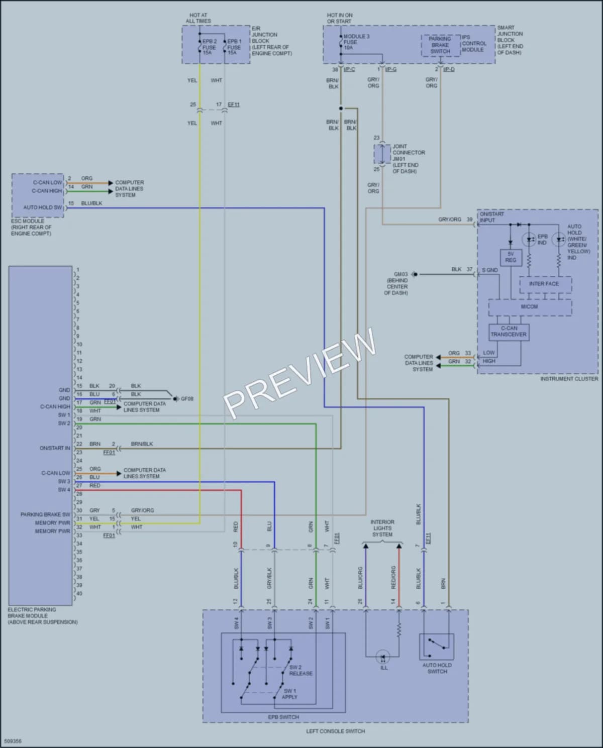 2016 Hyundai SantaFeSport Shift Interlock wiring diagram preview