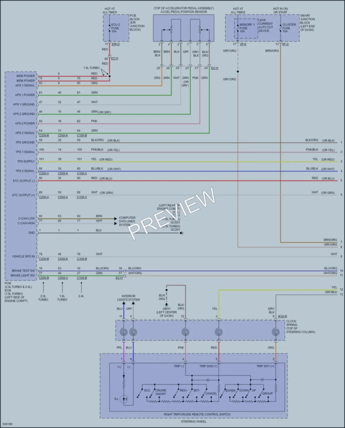 2016 Hyundai Sonata Cruise Control wiring diagram preview