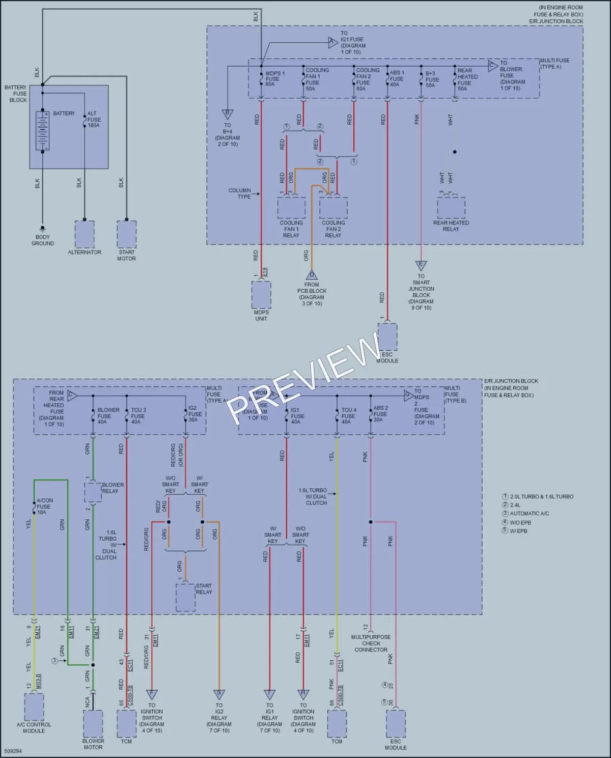 2016 Hyundai Sonata Power Distribution wiring diagram preview