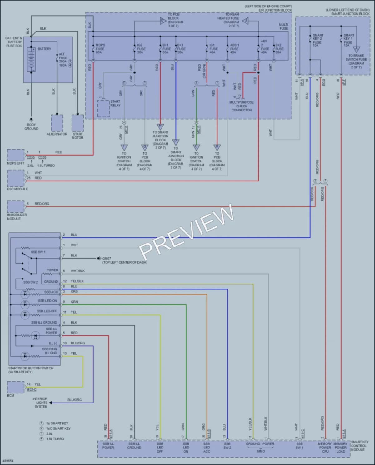 2016 Hyundai Tucson Power Distribution wiring diagram preview