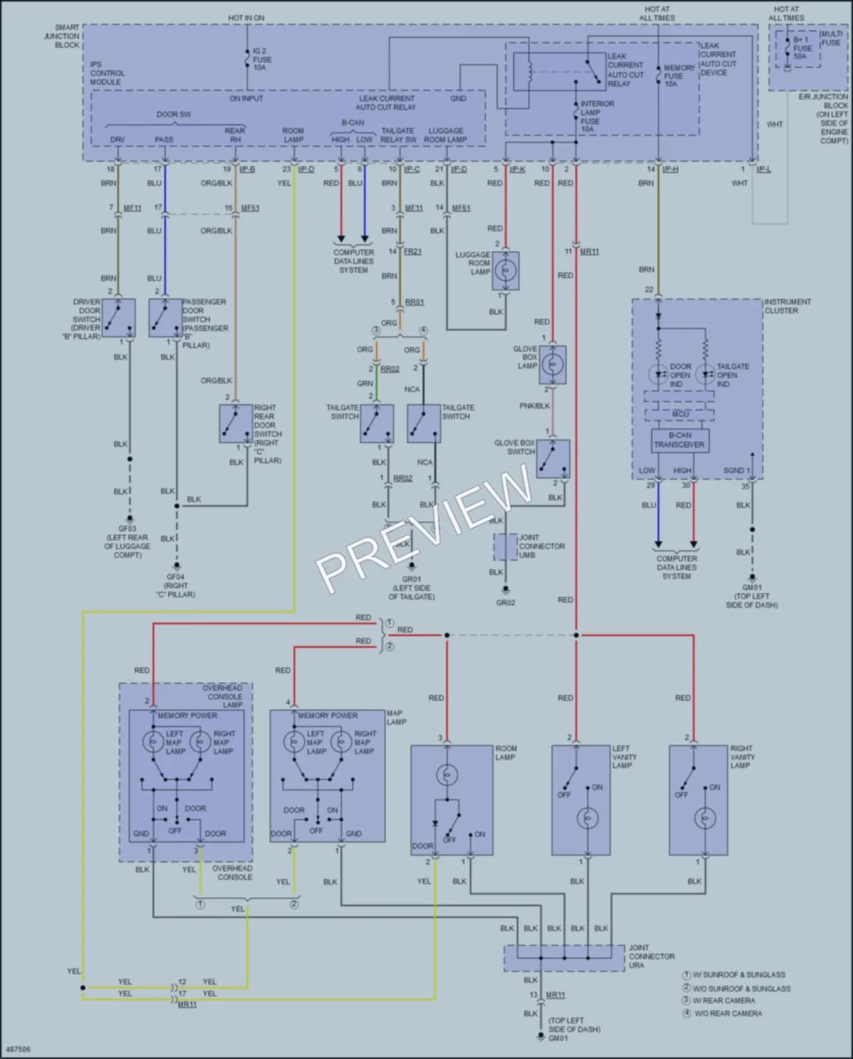 2016 Hyundai Veloster Interior Lights wiring diagram preview