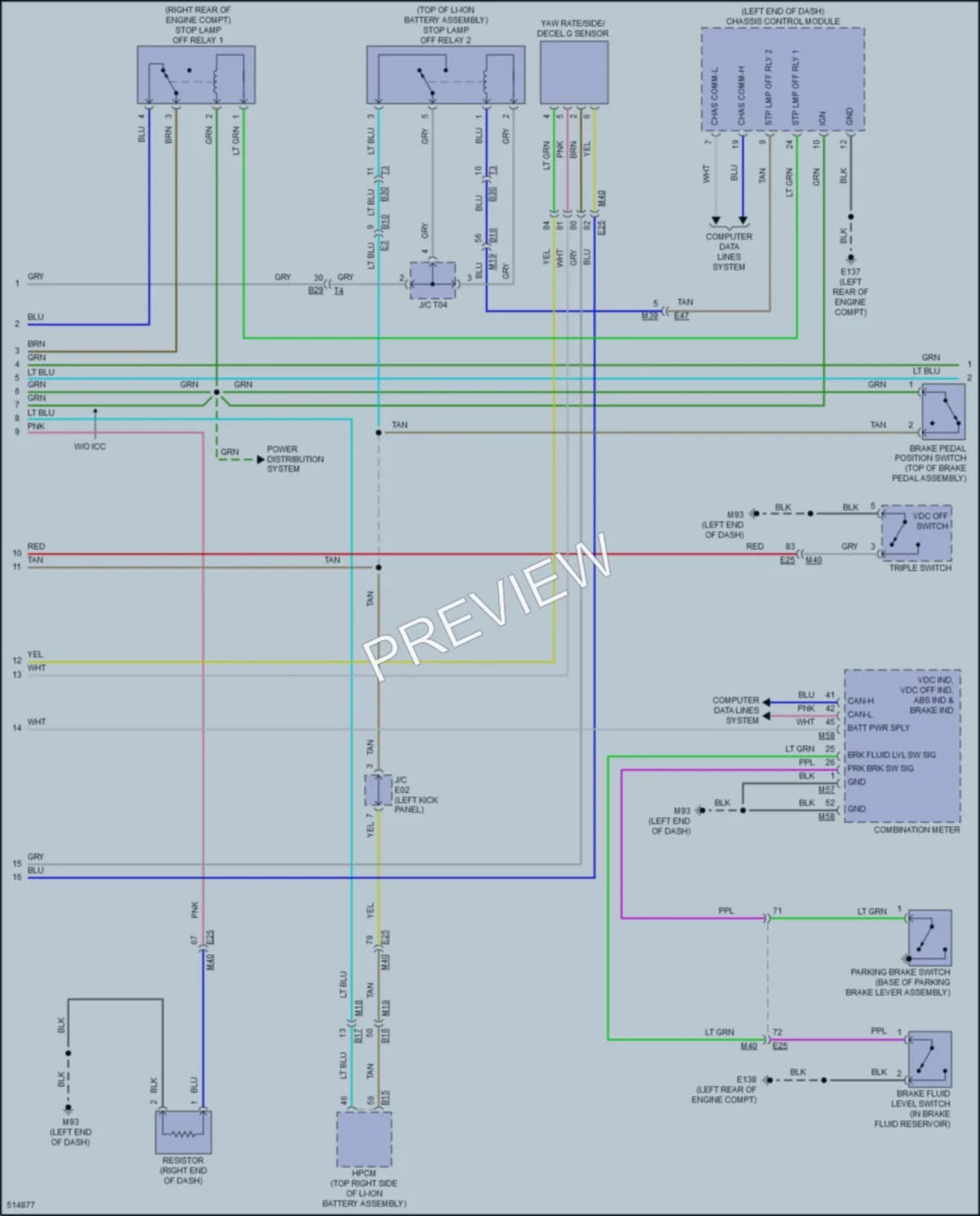 2016 Infiniti Q50 Anti Lock Brakes wiring diagram preview