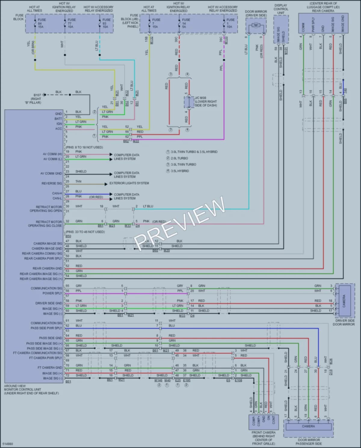 2016 Infiniti Q50 Navigation wiring diagram preview