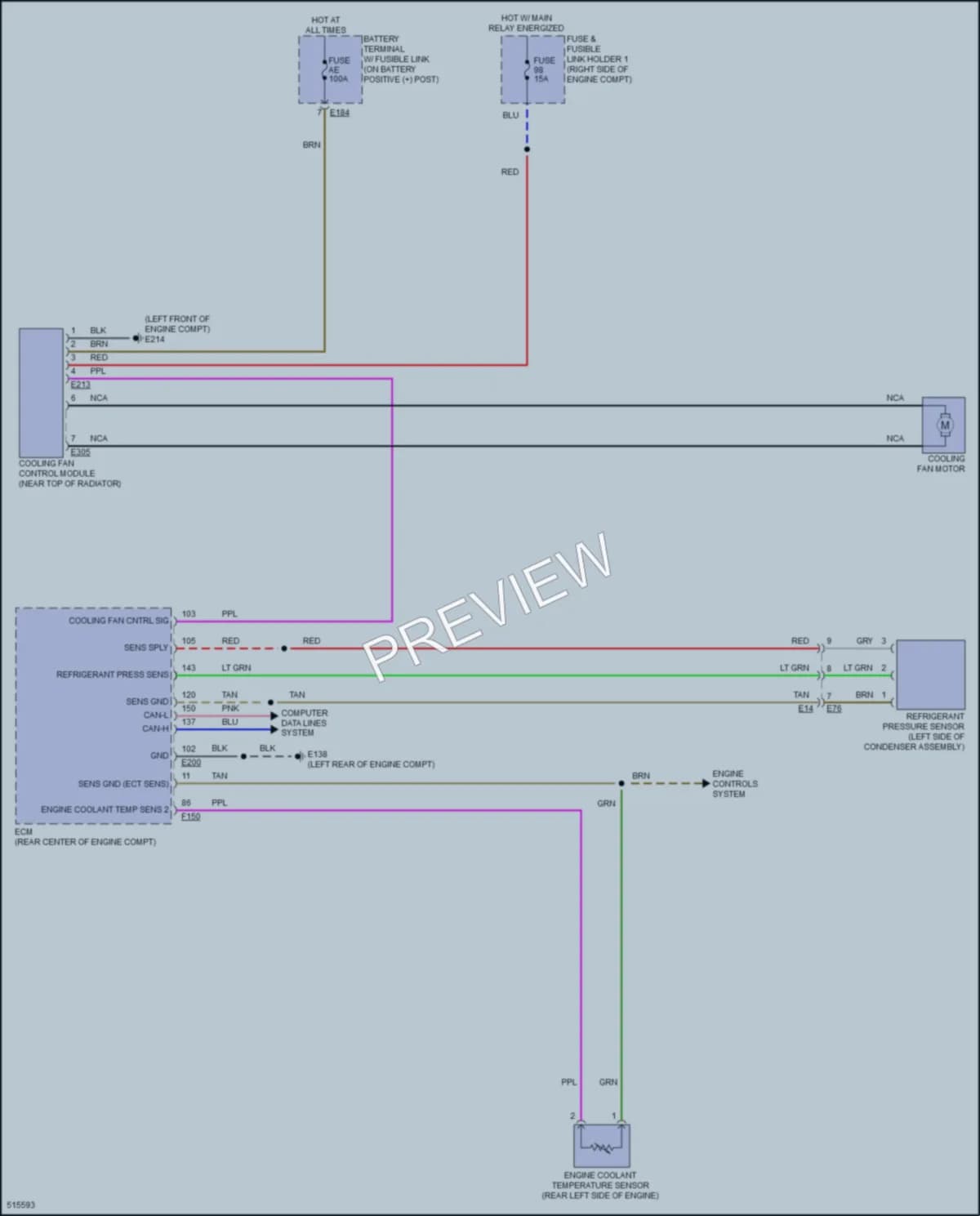 2016 Infiniti Q50Hybrid Cooling Fan wiring diagram preview