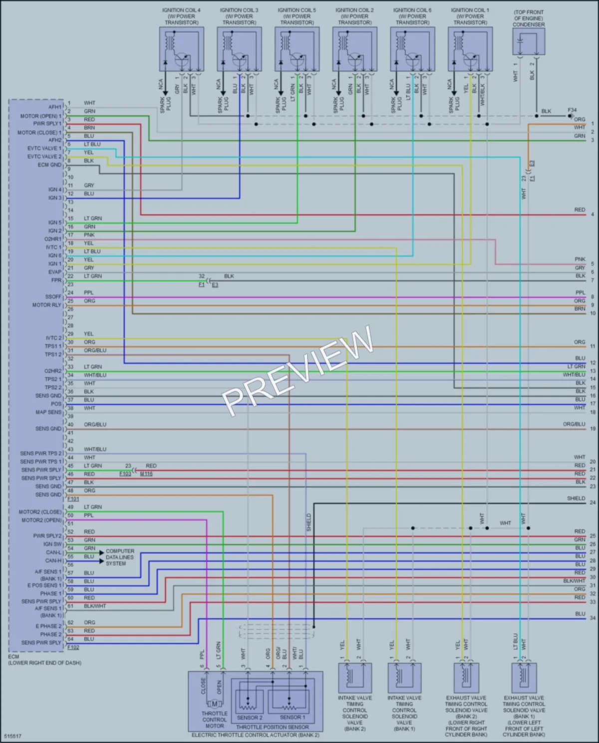 2016 Infiniti Q70 Engine Performance wiring diagram preview