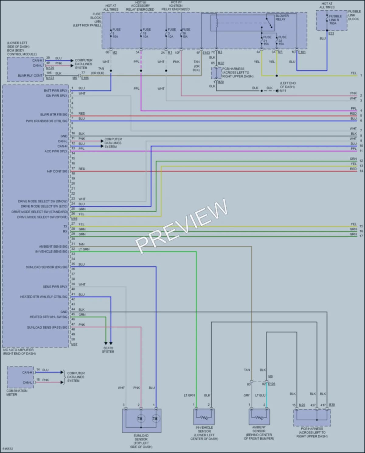 2016 Infiniti Q70Hybrid Air Conditioning wiring diagram preview