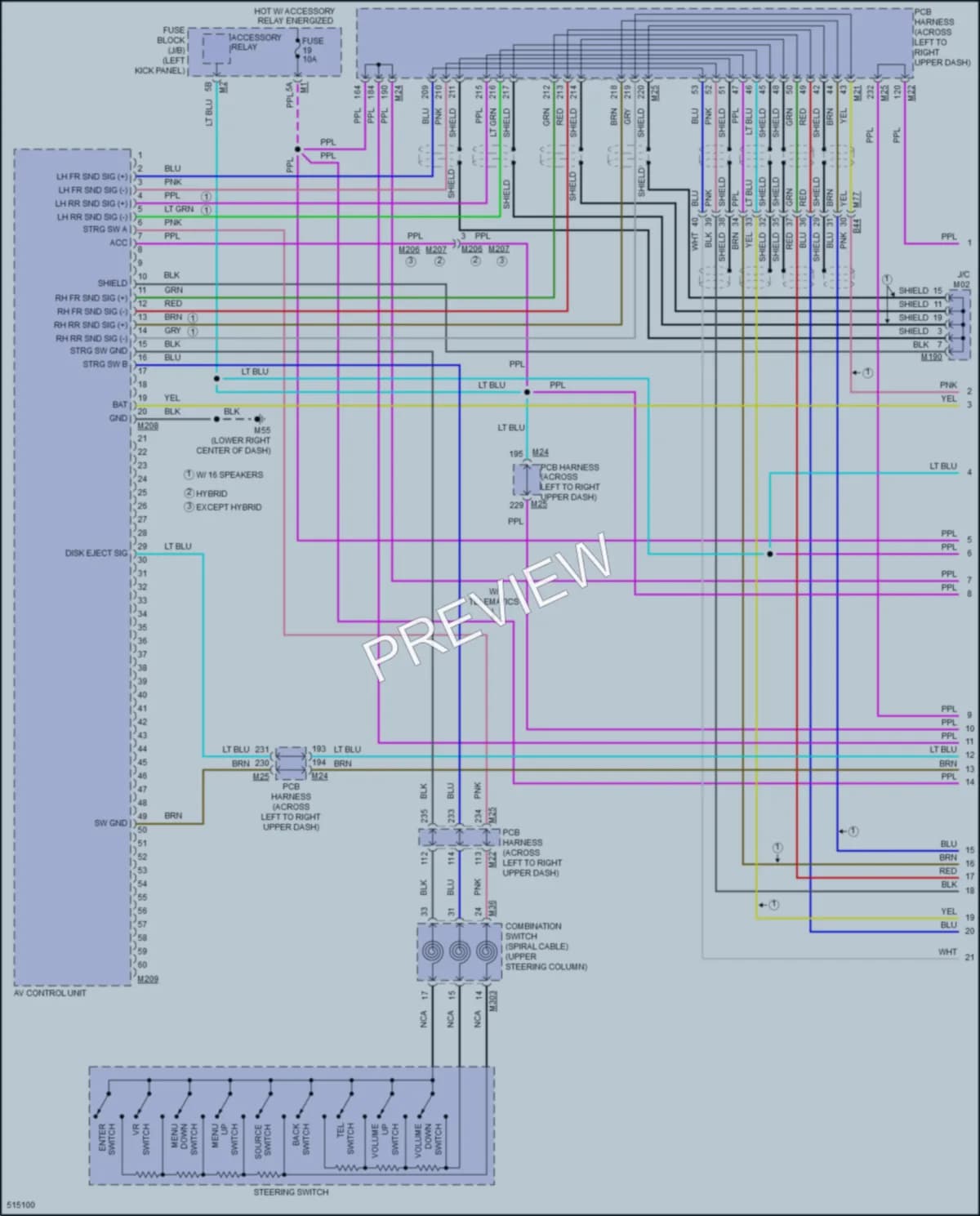 2016 Infiniti Q70Hybrid Radio wiring diagram preview