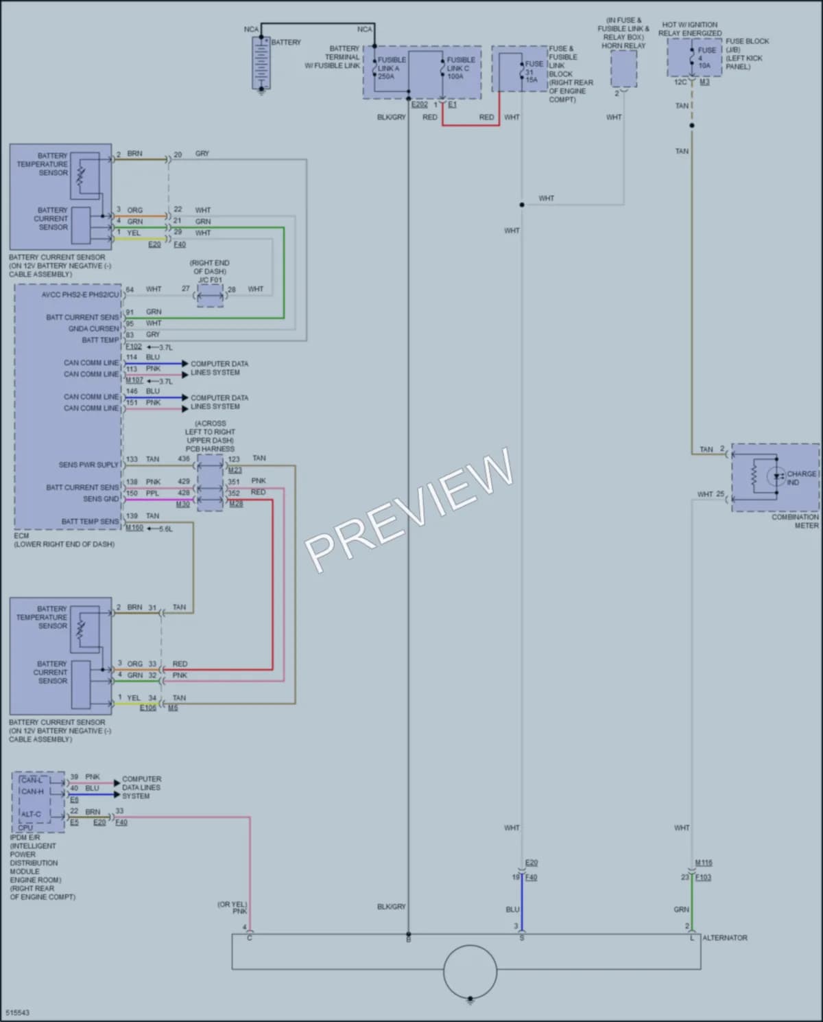 2016 Infiniti Q70Hybrid Starting Charging wiring diagram preview