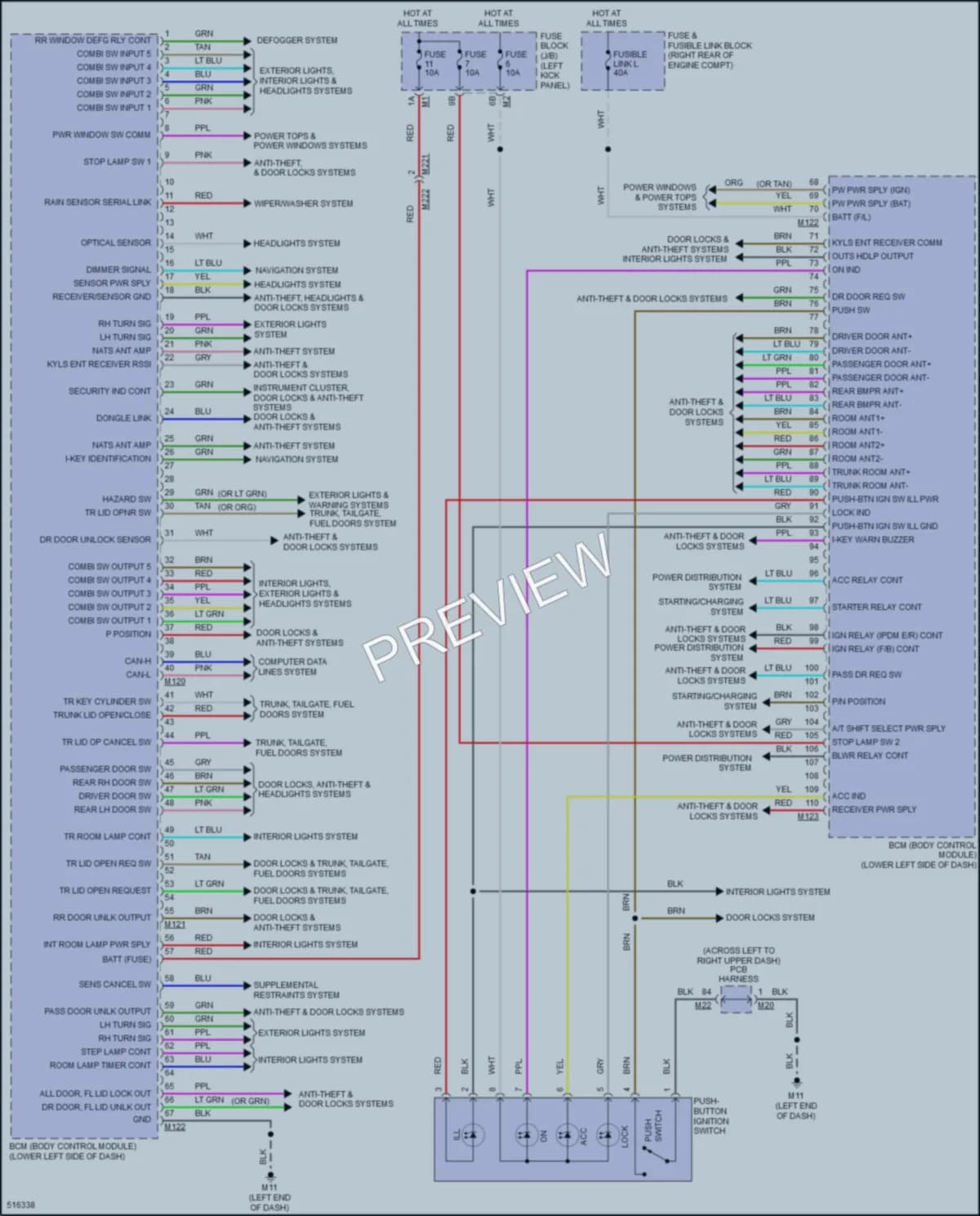 2016 Infiniti Q70L Body Control Modules wiring diagram preview