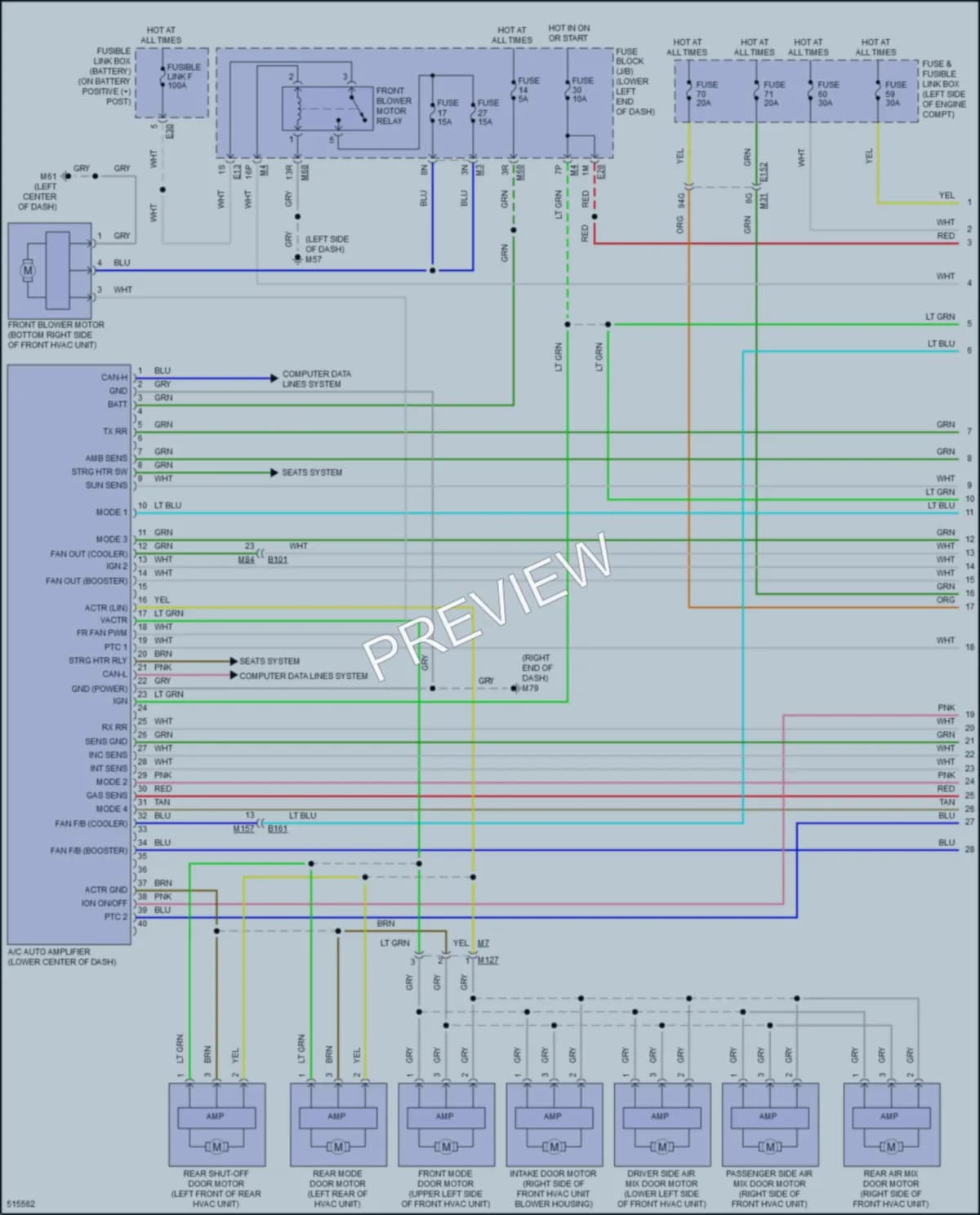 2016 Infiniti QX60Hybrid Air Conditioning wiring diagram preview