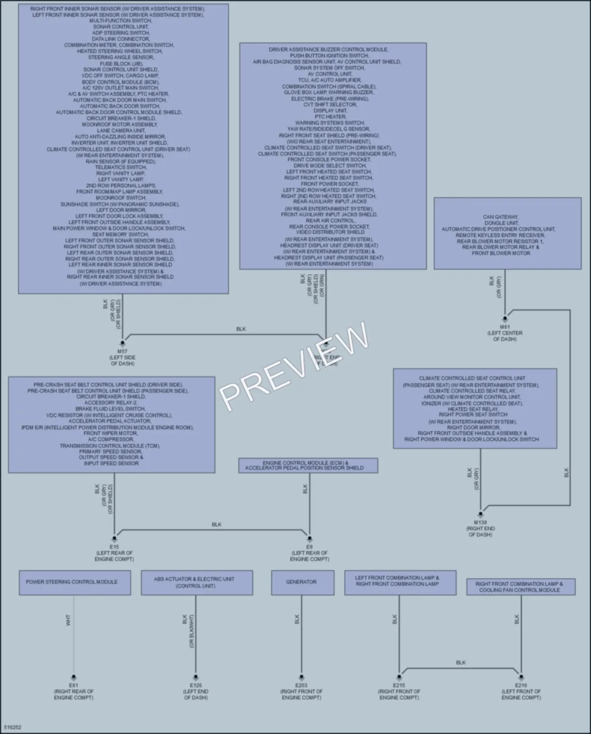 2016 Infiniti QX60Hybrid Ground Distribution wiring diagram preview