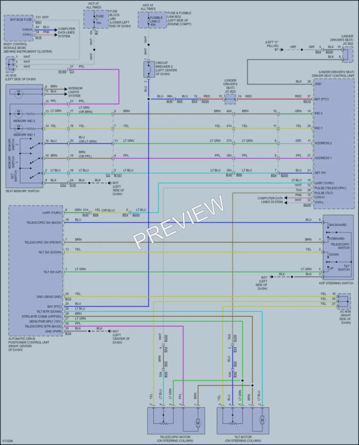 2016 Infiniti QX60Hybrid Memory Systems wiring diagram preview