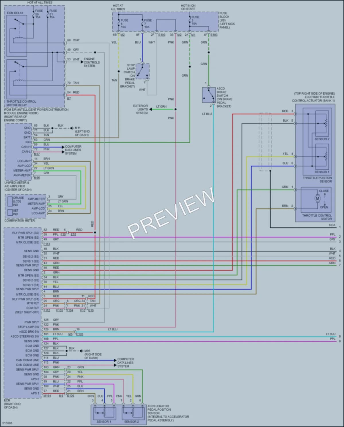 2016 Infiniti QX70 Cruise Control wiring diagram preview