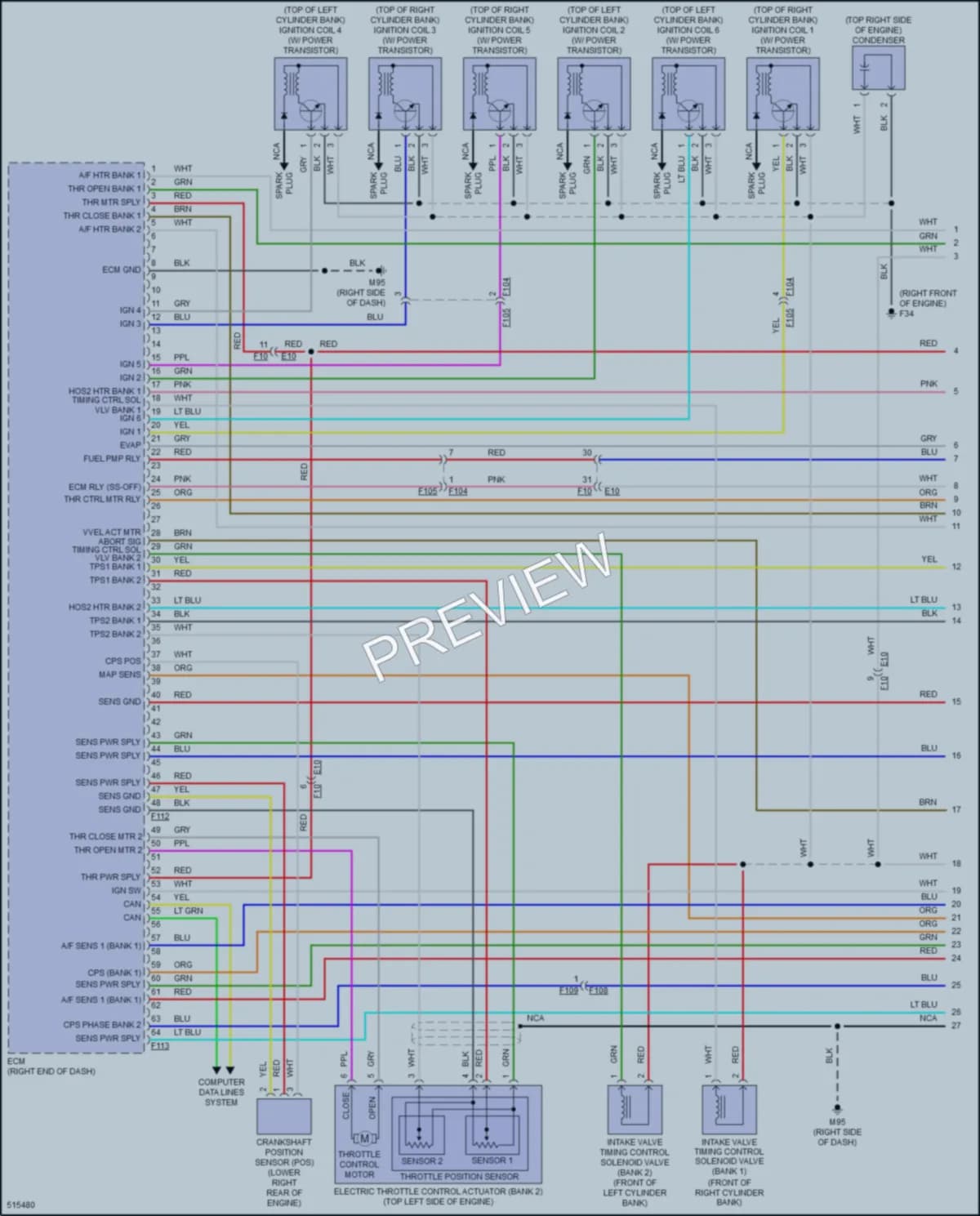 2016 Infiniti QX70 Engine Performance wiring diagram preview