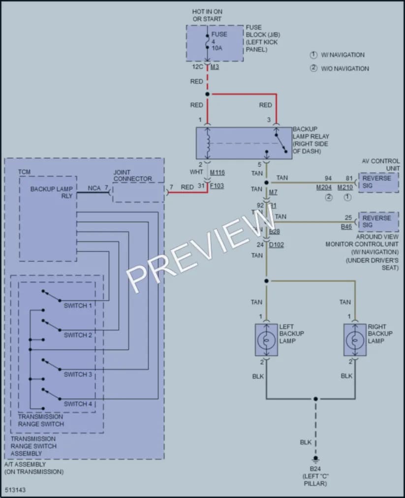 2016 Infiniti QX70 Exterior Lights wiring diagram preview