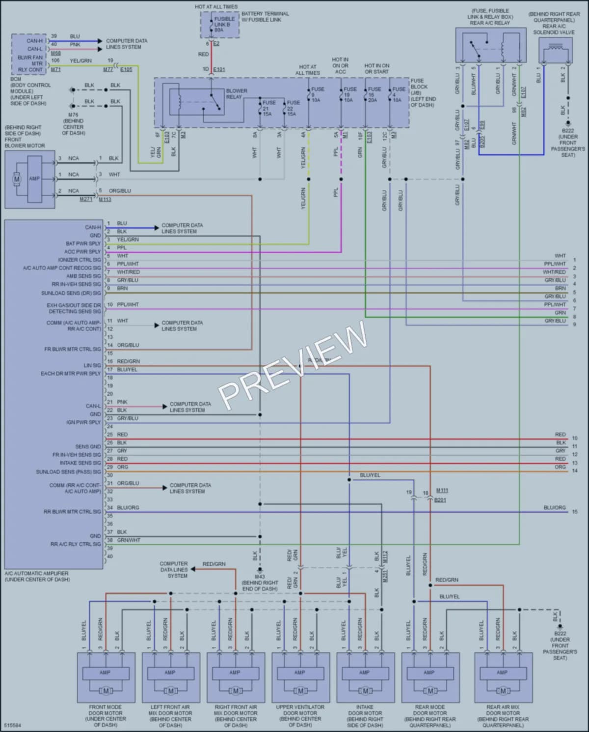 2016 Infiniti QX80 Air Conditioning wiring diagram preview