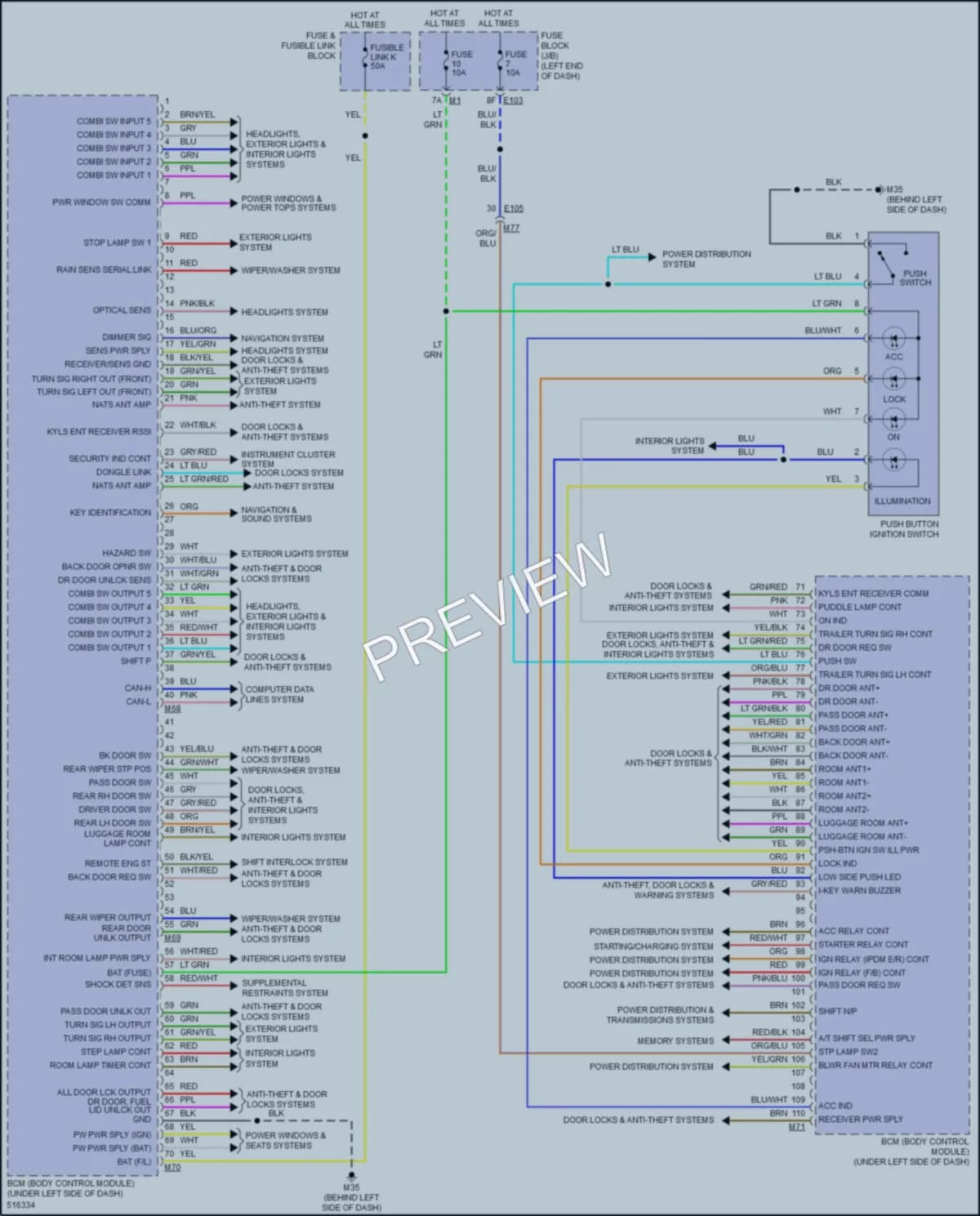 2016 Infiniti QX80 Body Control Modules wiring diagram preview