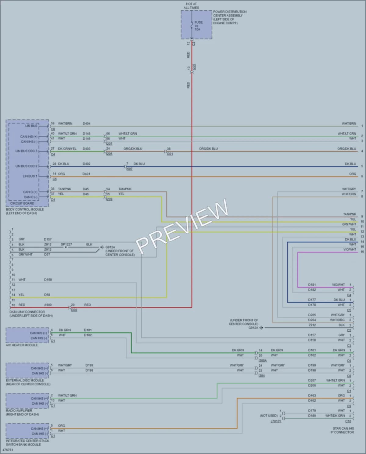 2016 Jeep Cherokee Computer Data Lines wiring diagram preview