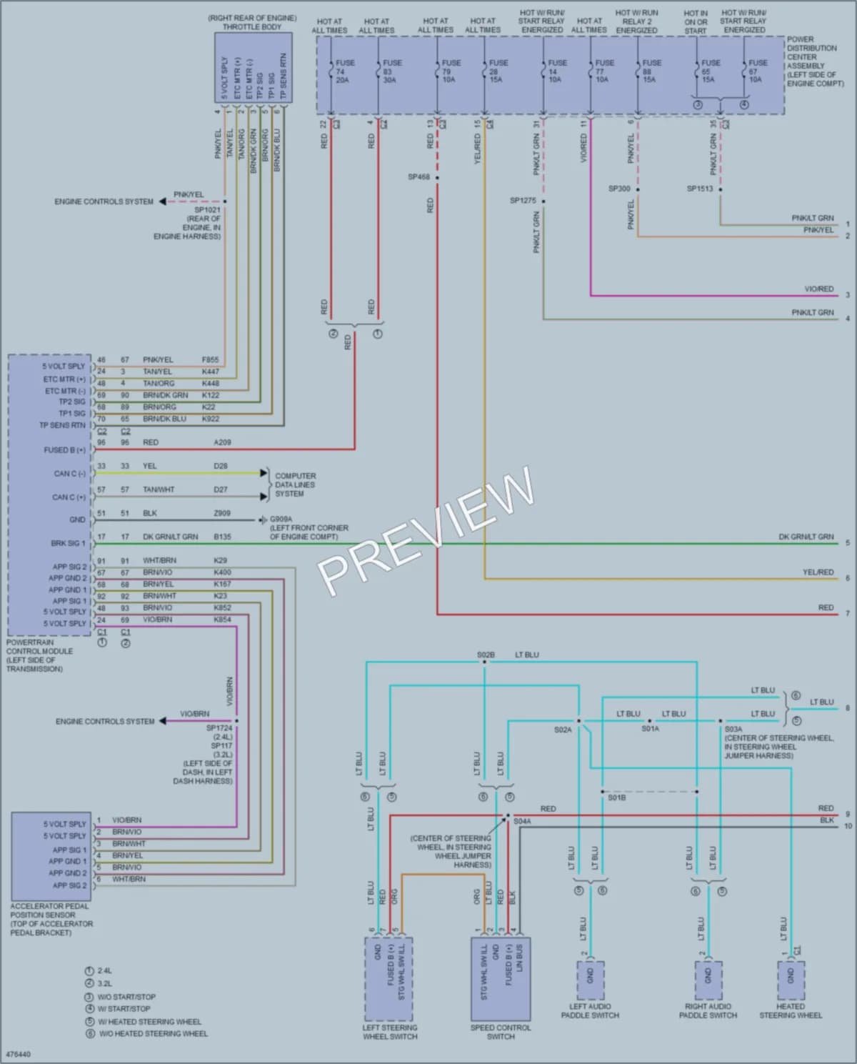 2016 Jeep Cherokee Cruise Control wiring diagram preview