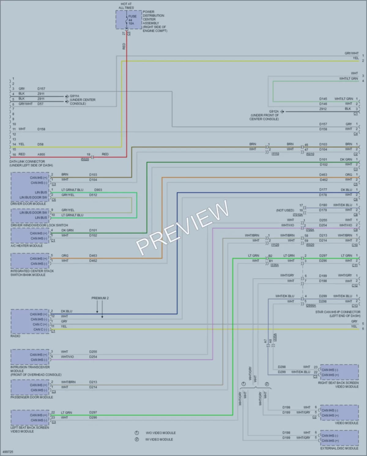 2016 Jeep GrandCherokee Computer Data Lines wiring diagram preview