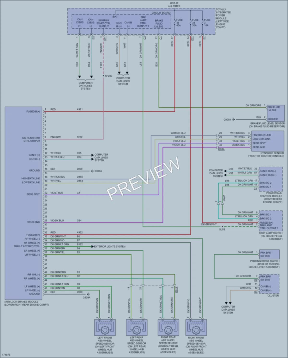 2016 Jeep Patriot Anti Lock Brakes wiring diagram preview