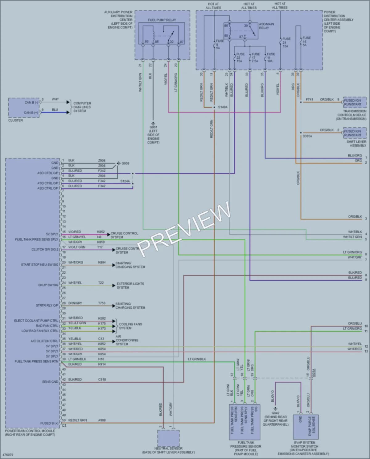2016 Jeep Renegade Engine Performance wiring diagram preview
