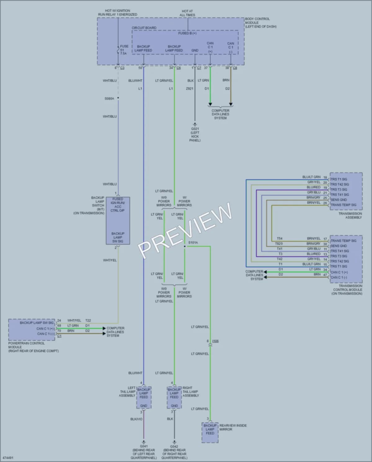2016 Jeep Renegade Exterior Lights wiring diagram preview
