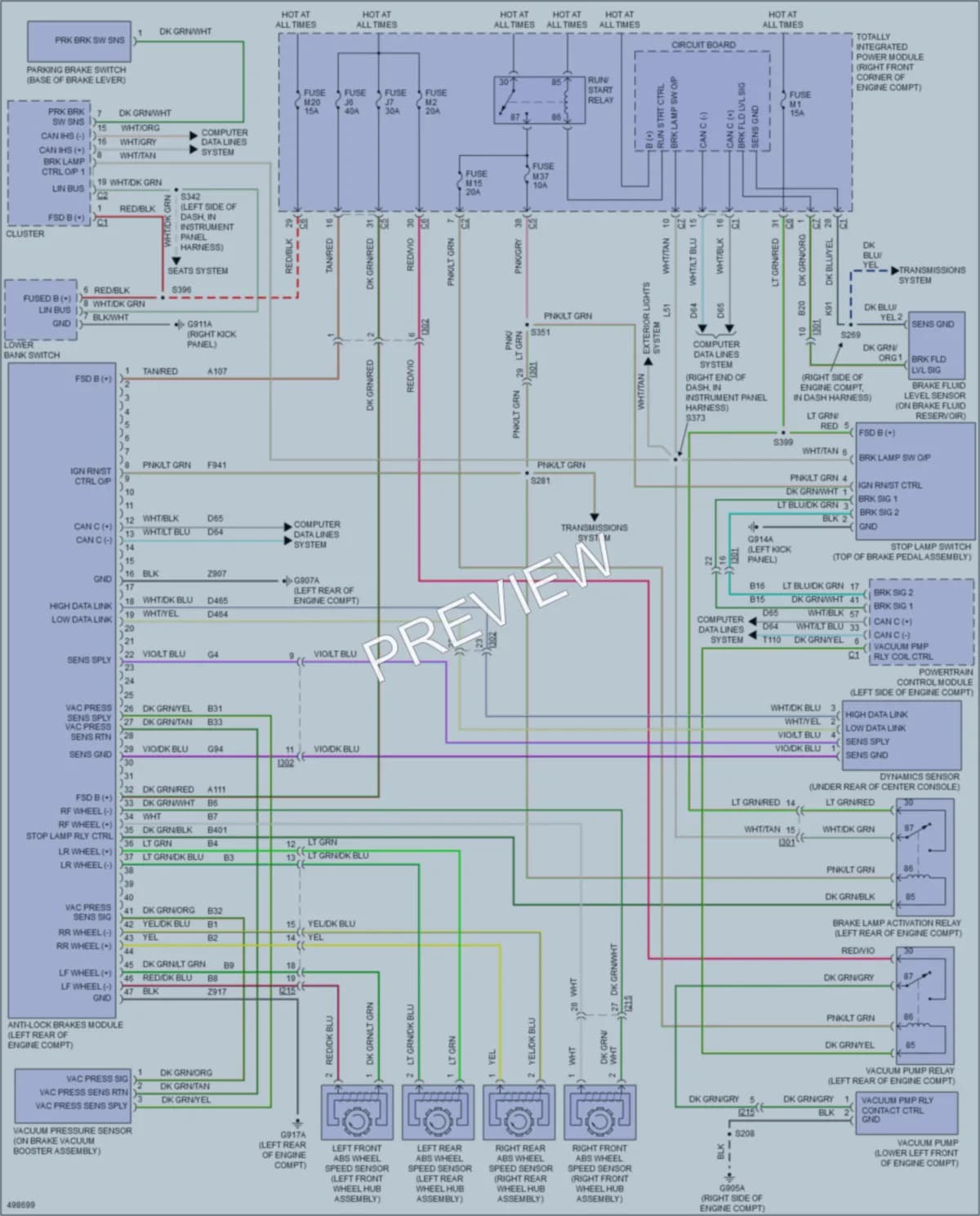 2016 Jeep Wrangler Anti Lock Brakes wiring diagram preview