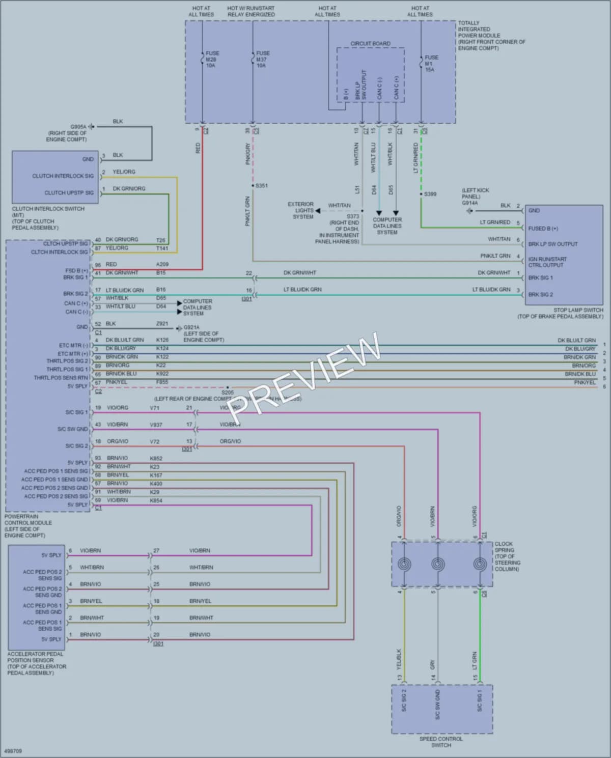 2016 Jeep Wrangler Cruise Control wiring diagram preview