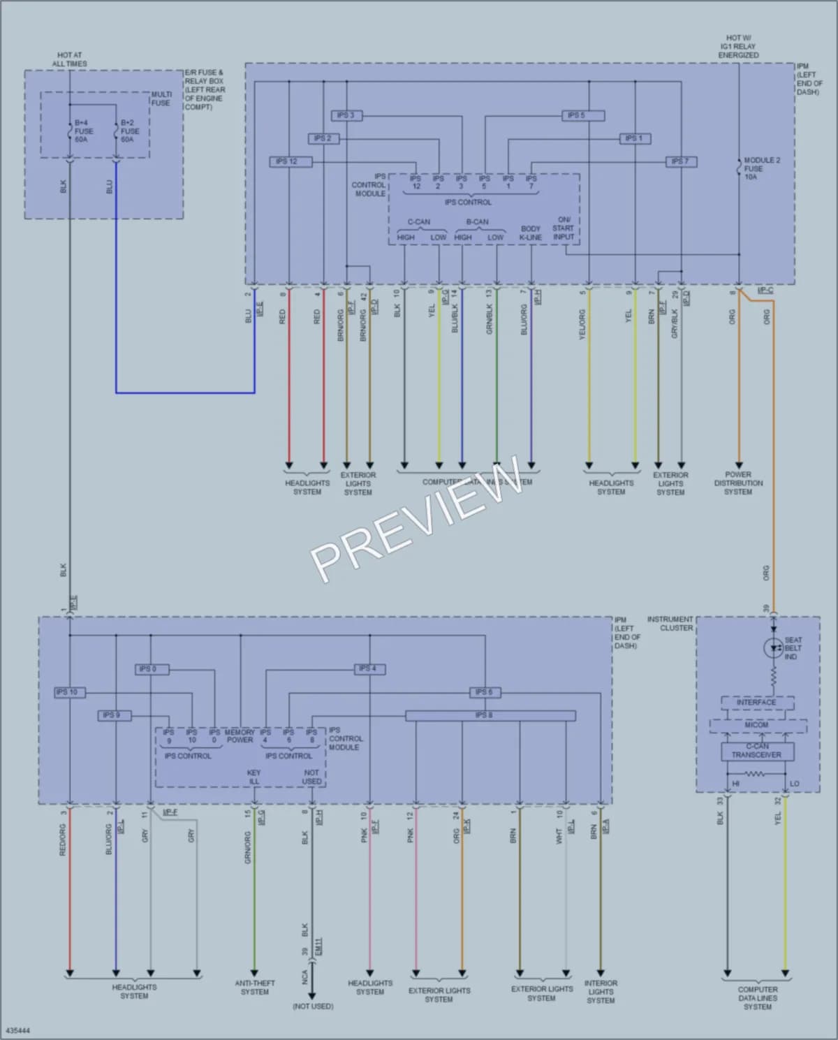 2016 Kia Cadenza Body Control Modules wiring diagram preview