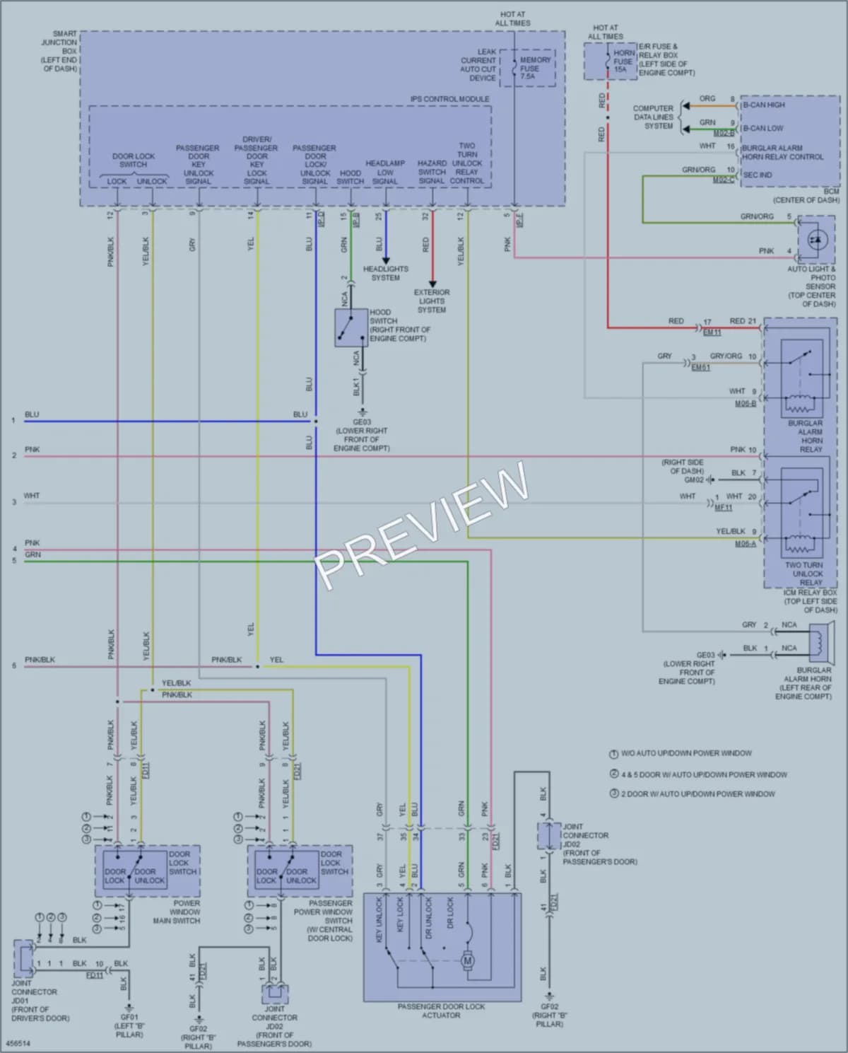 2016 Kia Forte5 Anti Theft wiring diagram preview