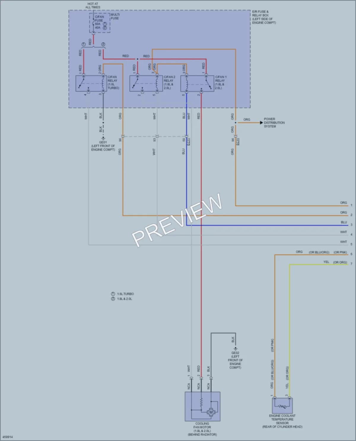 2016 Kia Forte5 Cooling Fan wiring diagram preview