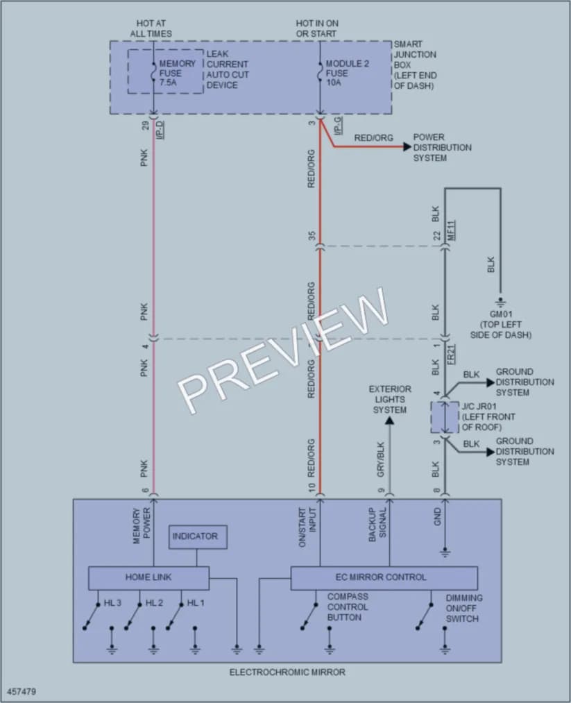 2016 Kia ForteKoup Power Mirrors wiring diagram preview